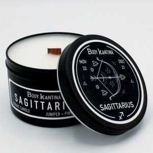 SAGITTARIUS ZODIAC CRYSTAL CANDLE